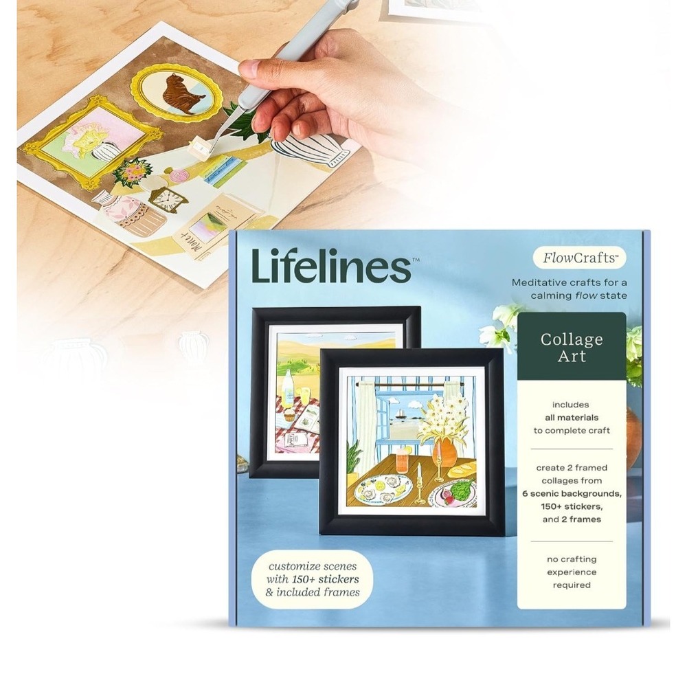 Lifelines FlowCrafts Collage Art New